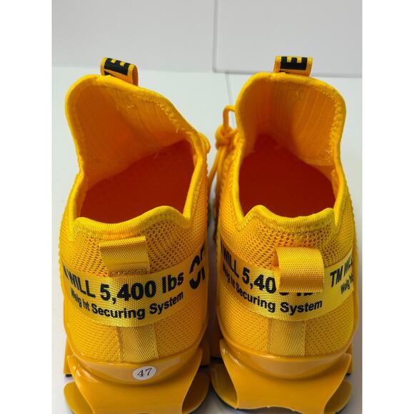 Men\'s Yellow Chunky Sneakers Size 47 Blade Sole Running Weight Lifting main image 6